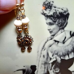 Vintage Assemblage Earrings. $12